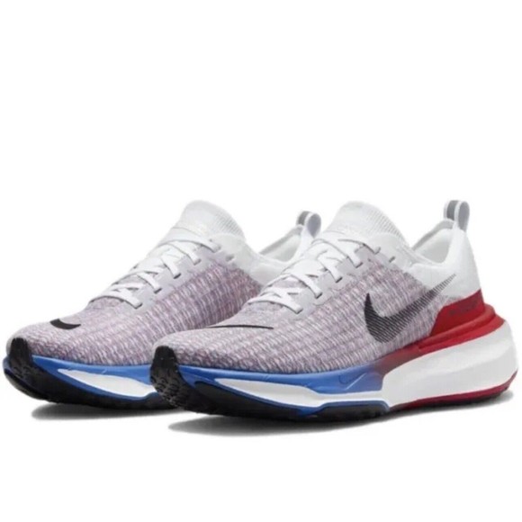 Size 8 Men’s Nike Zoomx Invincible Run FK 3 White University Red FJ3889 100